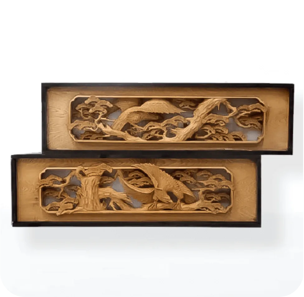 富山県　井波彫刻 欄間