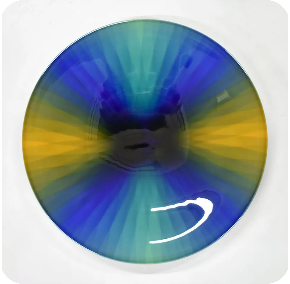 九谷焼 三代徳田八十吉耀彩鉢 旋律