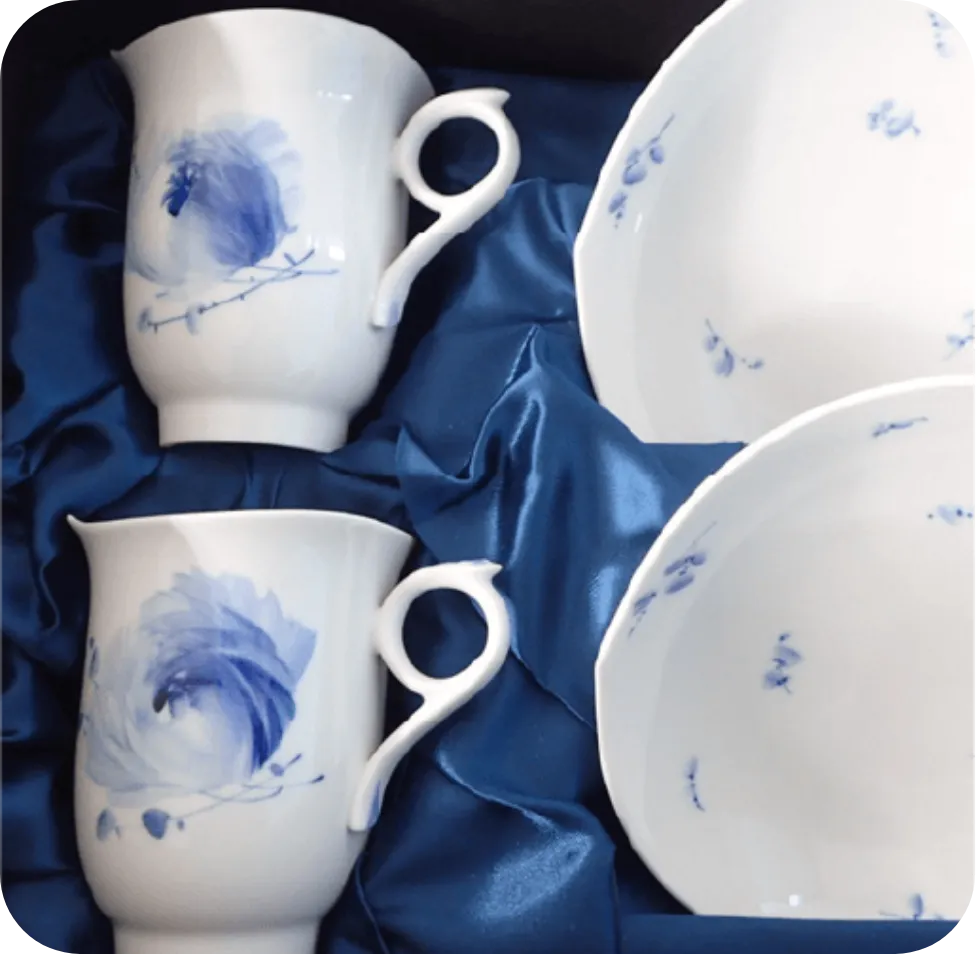 マイセン 波の戯れティーセット